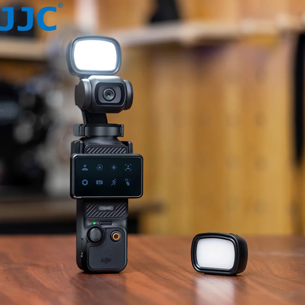 JJC Verbessertes magnetisches Hilfslicht für DJI Osmo Pocket 3, wiederaufladbares Selfie, Mini-LED-Fülllicht, Pocket 3, Vlog-Zubehör Image
