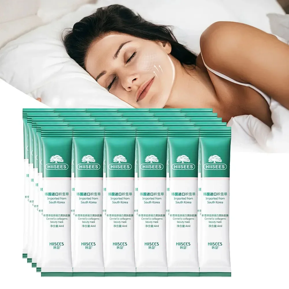 30 stücke Centella Kollagen Schlafen Gesichtsmasken hautpflege Anti Falten Anti-aging Feuchtigkeitsspendende Gesichtsmaske Koreanische Hautpflege Produkte Image