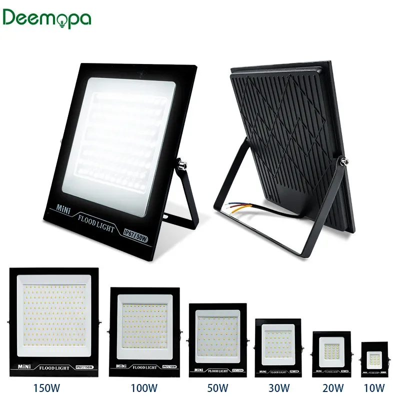 10W 20W 30W 50W 100W 150W 200W Led Flutlicht 220V Outdoor flutlicht Scheinwerfer IP67 Wasserdichte Straße Lampe Landschaft Beleuchtung Image