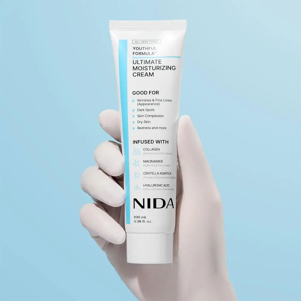 NIDA Ultimate Moisturizing Cream Anti-Aging Repairing Calming Pore Moisturizer Repair Redness Whitening Essence Skin Care