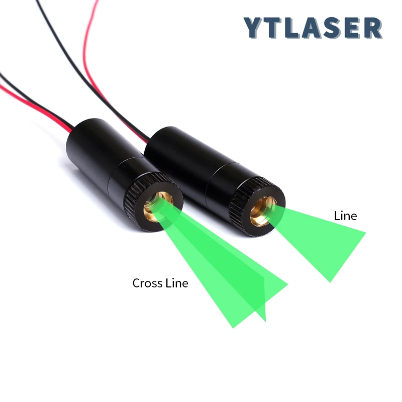 Einstellbarer Fokus D12X45mm 520nm grüne Linie/Kreuzlinienlaser-Locator 5mW 10mW 20mW 30mW 50mW 80mW 135mW fokussierbares Lasermodul Image