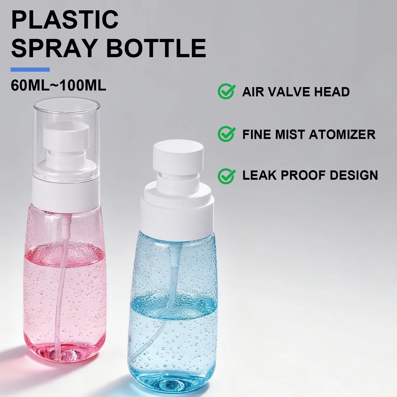 1 Pc Mini Kontinuierliche Spray Flasche 100 ml 60 ml Tattoo Spray Flasche Kunststoff Sicher Alkohol Zerstäuber Wiederverwendbare Tattoo Zubehör Image