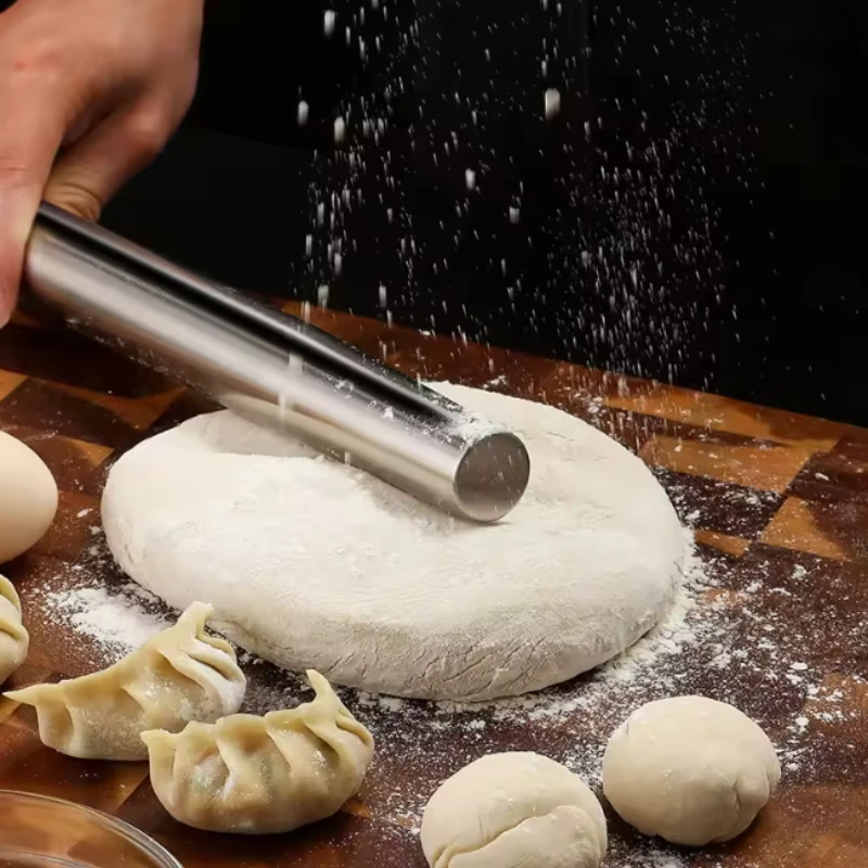 1PC Küche Nudelholz Edelstahl Antihaft Kuchen Fondant Gebäck Nudelholz für Küche Kuchen Roller Handwerk Backen