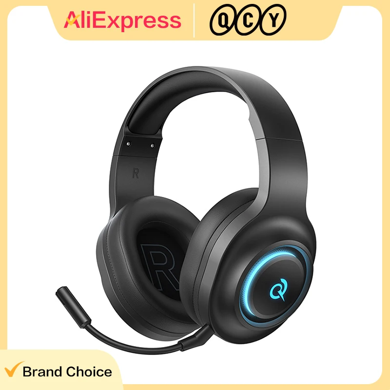 QCY Heroad V200 Over-Ear-Kopfhörer, 50 mm Treiber, 7.1 Surround-Sound-Headset, kabellose Bluetooth 6.0-Kopfhörer für PC, Laptop, PS4/5 Image