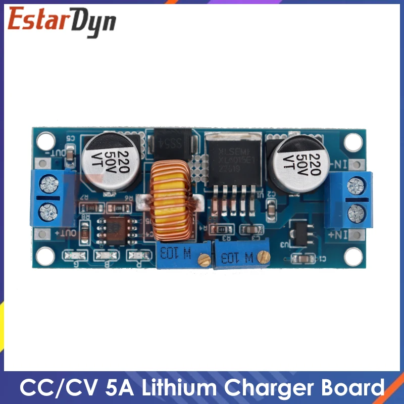 CC/CV 5A Lithium-Ladegerät-Platine XL4015, einstellbar 6–38 V bis 1,25–36 V DC, Step-Down-Stromversorgung, Buck-Modul Image