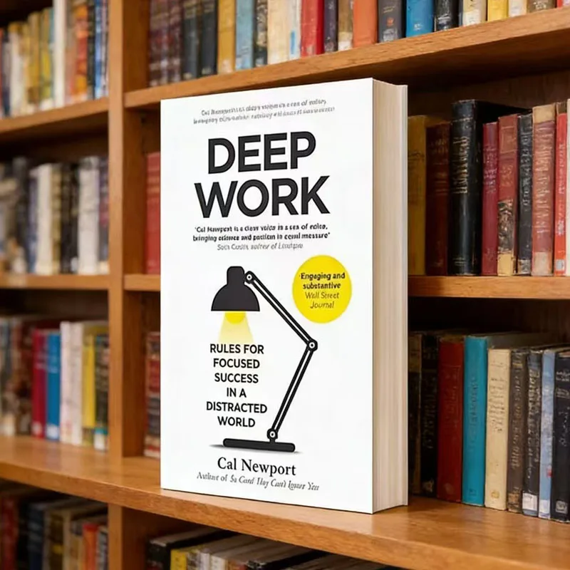 Deep Work By Cal Newport-Regeln für fokussierte Erfolg in einer abgelenkten Weltroman Taschenbuch auf Englisch Image