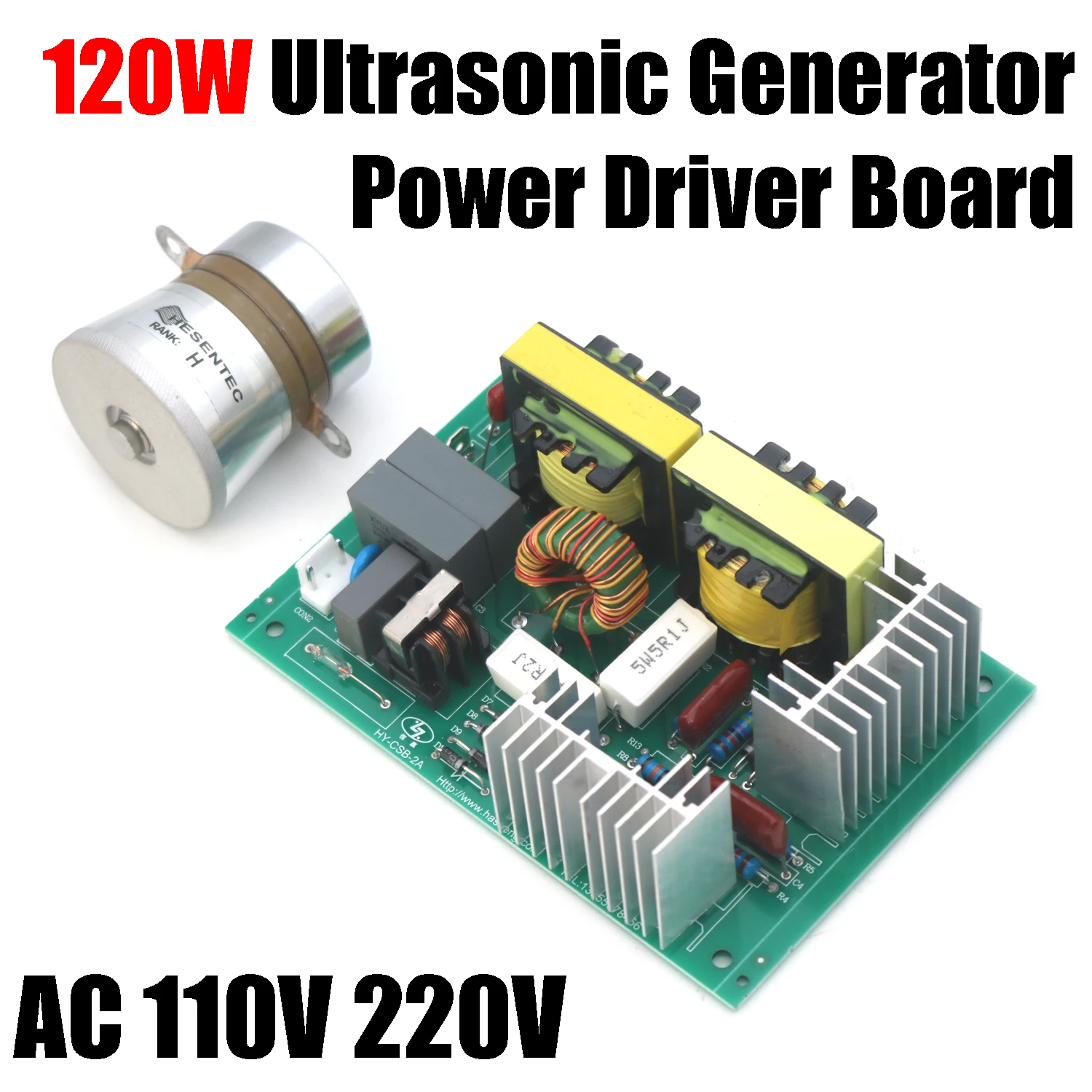 120W 40Khz LUI Ultraschall-Reinigungsmaschine Treiberplatine Geschirrspüler Stromgenerator AC 110V 220V / 50W 40K Wandler Vibrator Image