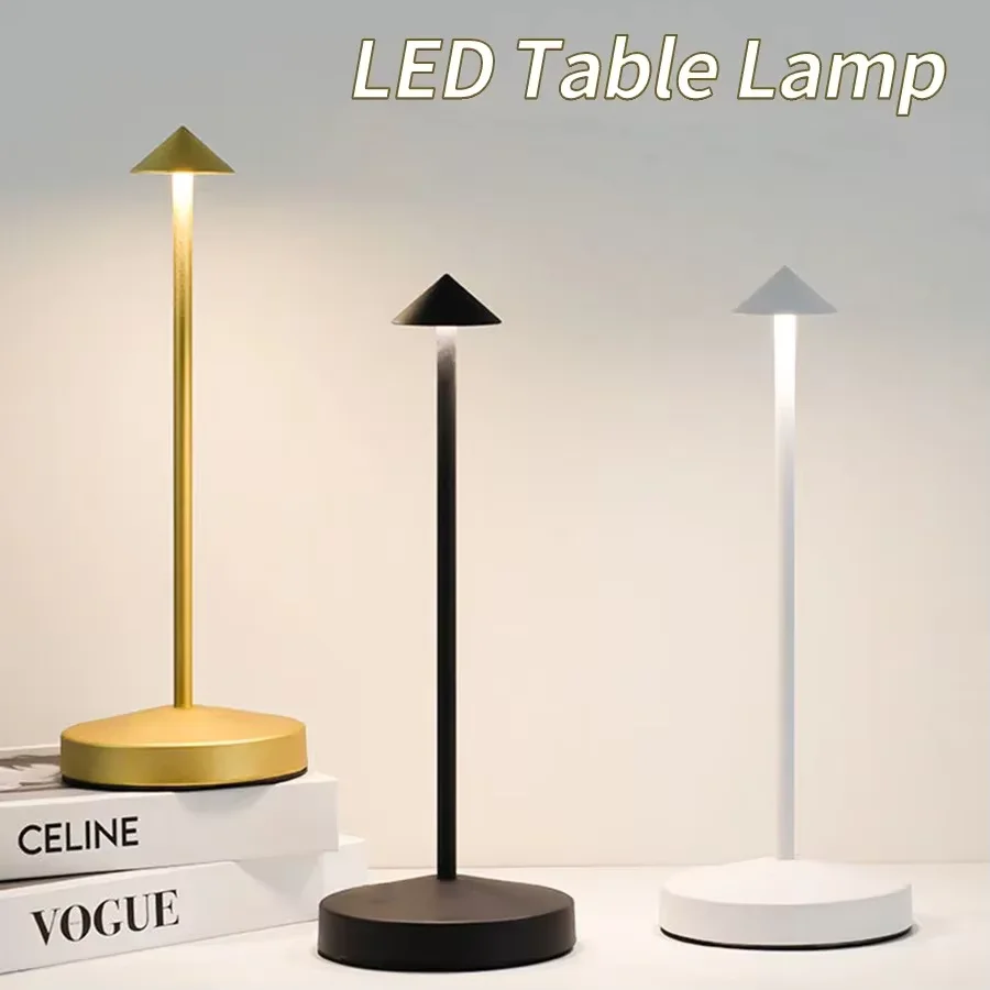 Wiederaufladbare Tischlampe, kreative Touch-LED-Tischlampe für Esszimmer, Hotel, Café, Pina Pro Tischlampe, Nachttischlampe, dekorative Schreibtischlampe