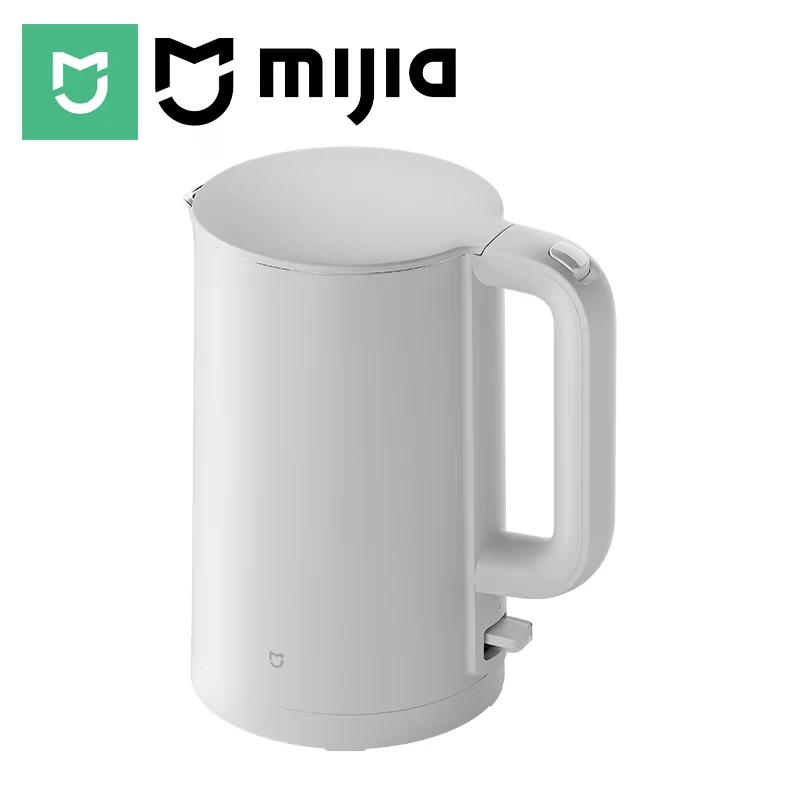 MIJIA Wasserkocher 3, doppelwandiger, kühlender Körper, 1,7 l, 316L Edelstahl-Innenbehälter, 1800 W, schnelles Kochen, CN-Version mit Adapter Image