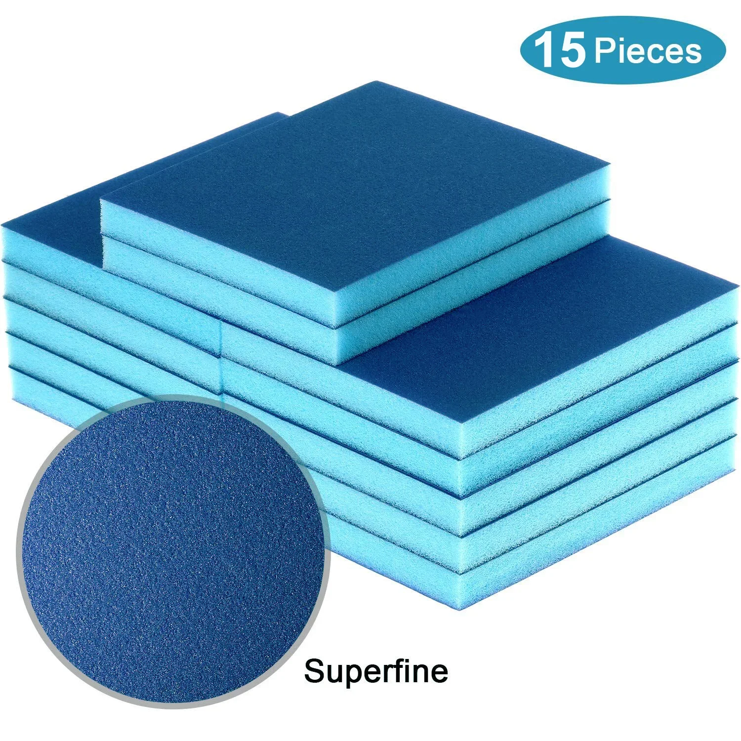 100–240 Körnung, Polierschleifschwamm, Blockpolster, Schleifpapier, verschiedene Schleifwerkzeuge, zufällige Farbe, 120 x 100 x 12 mm Image