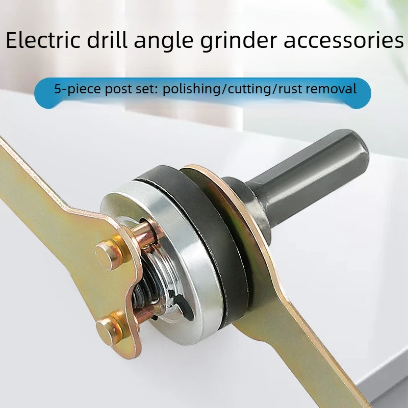 Elektrische Bohrer Umwandlung Winkel Grinder Set Metall Pleuel für Trennscheibe Polieren Rad Griff Halter Adapter Werkzeug Image