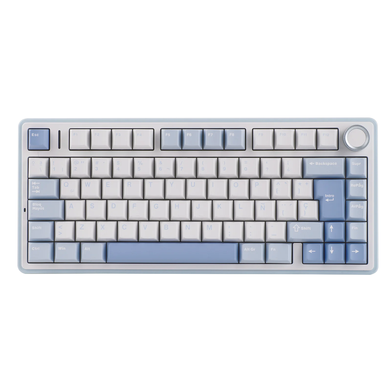 EPOMAKER AULA F75 ISO-ES 75% Spanische QWERTY Hot-Swap Gasket-Mounted Kabelgebundene/Bluetooth/2,4GHz Kabellose Mechanische Gaming-Tastatur mit RGB-Hintergrundbeleuchtung Image