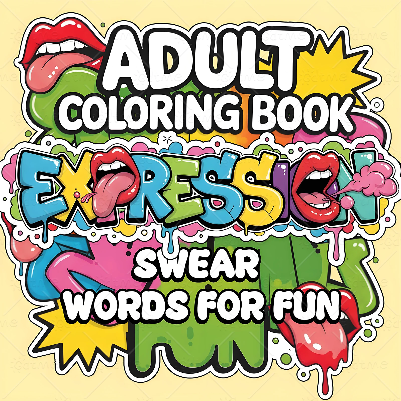 Malbuch „Swear Words For Fun“ für Erwachsene und Jugendliche mit niedlichen, gemütlichen Tagesaktivitäten zur Entspannung (gemütlichen Räume zum Ausmalen) Image