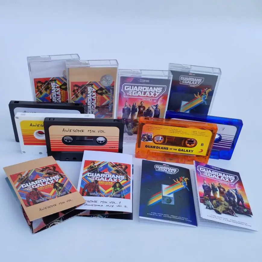 The Avengers Guardians of the Galaxy Music Tape Gamora Groot Star-Lord Cosplay Soundtracks Box Kassetten Walkman Tape Prop Geschenke