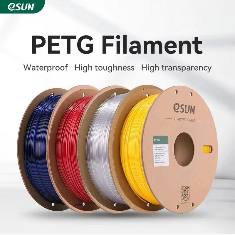 eSUN PETG-Filament 1,75 mm, 3D-Drucker-Filament PETG-Genauigkeit +/- 0,05 mm, 1 kg 2,2 Pfund Spule 3D-Druckmaterialien für 3D-Drucker Image