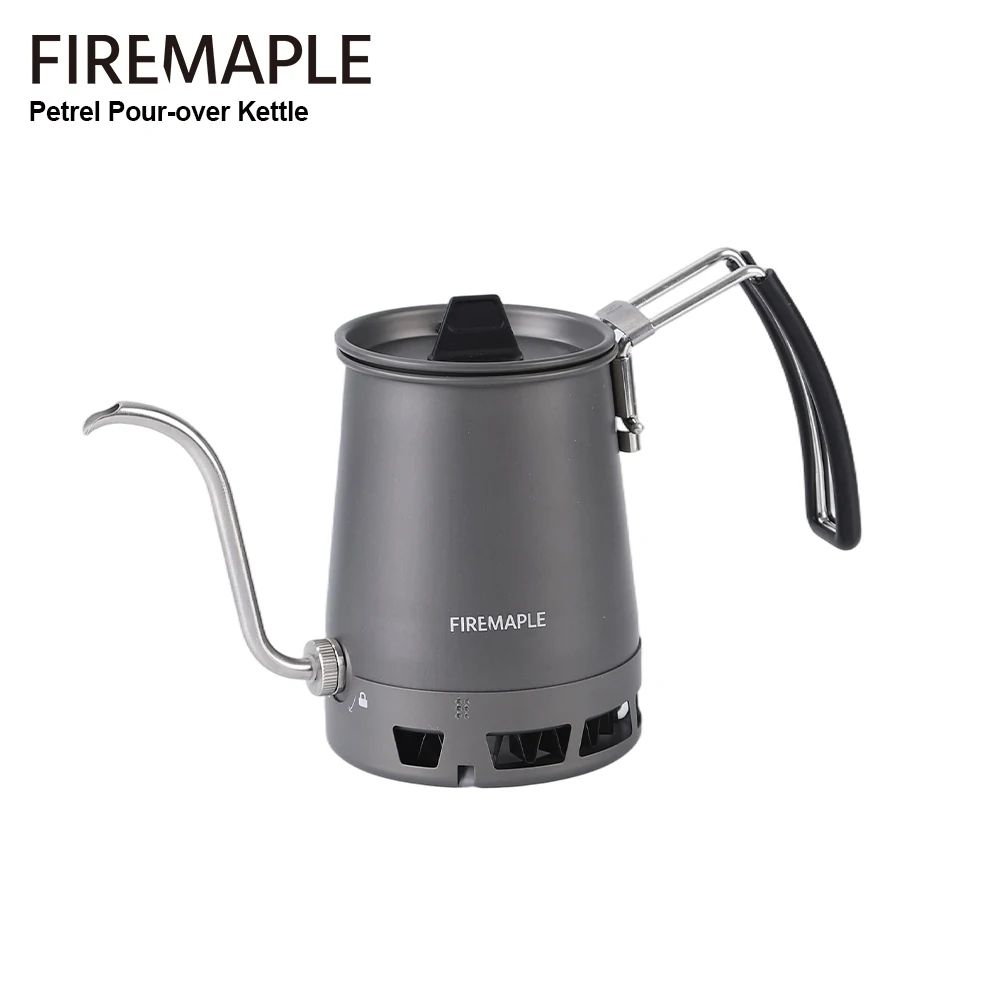 Fire-Maple Petrel Pour-Over Kaffeekessel mit Schwanenhals-Ausgießer, Abnehmbarer Ausgießgriff, Tragbarer Faltbarer HX-Kessel Image