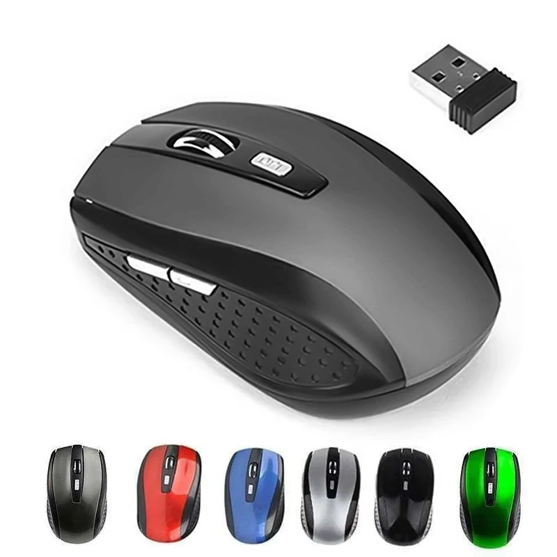 2,4G Drahtlose Maus 2,4 Ghz Gaming Maus Optische Drahtlose Maus Schlanke Mini Geräuschlose Mäuse 800/1200/1600 DPI für Macbook PC Laptops Image