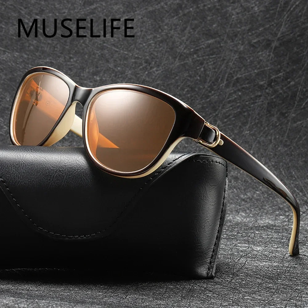 2025 Luxus Marke Design Cat Eye Polarisierte Sonnenbrille Männer Frauen Dame Elegante Sonnenbrille Weibliche Fahren Brillen Oculos De Sol Image