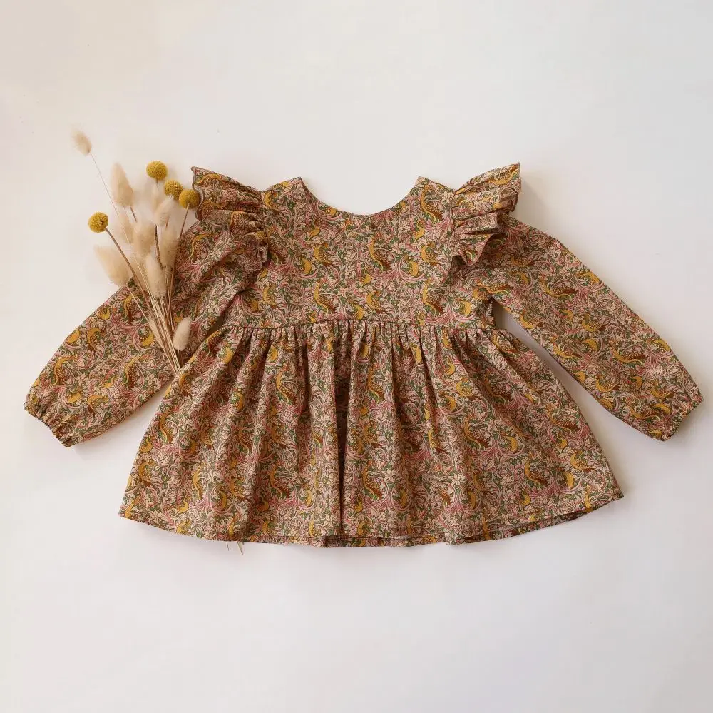 Frühling Herbst Baby Mädchen Bluse Langarm Baby Mädchen Tops Kleinkind Hemd Kleidung Image
