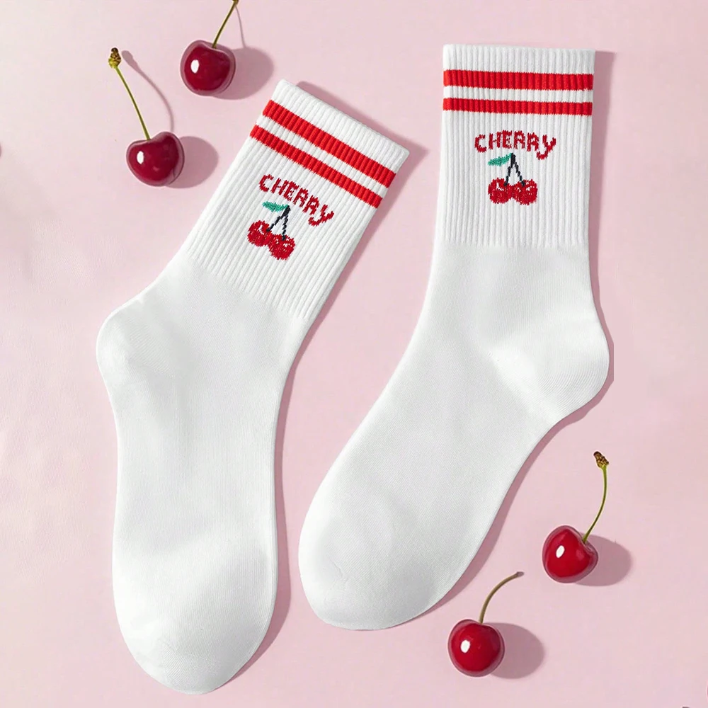 3 Paar Damen-Mittelsocken, einfarbig, atmungsaktiv, bequem, für Herbst und Winter, schweißabsorbierend, hochwertige Freizeitsocken für Herren, Sport Image