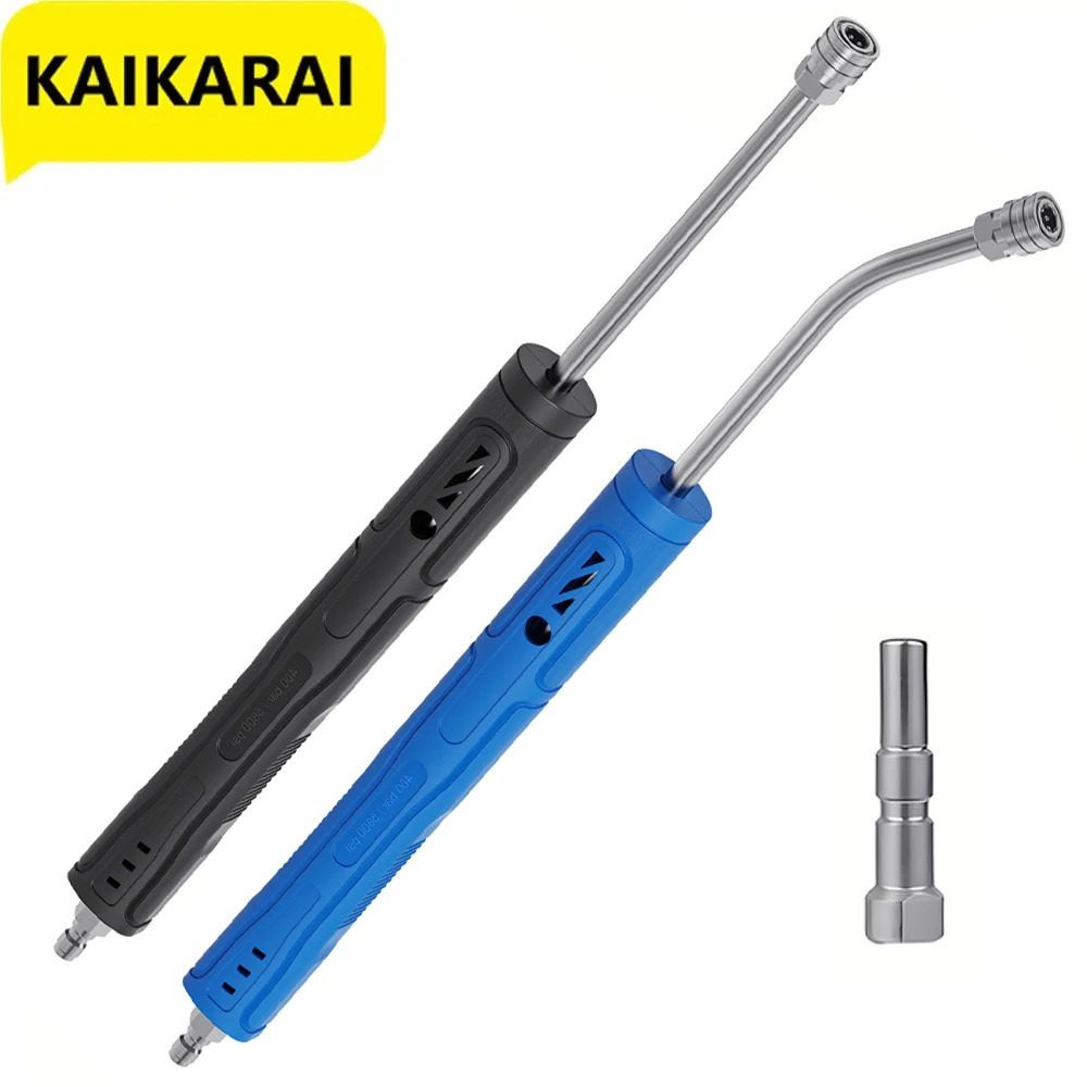 Verlängerungsstange aus Edelstahl, gerade Stange, 1/4 Zoll 30 ° Verlängerungsstange ergonomischer Griff für Karcher K2-K7 5800PSI Waschmaschine Image
