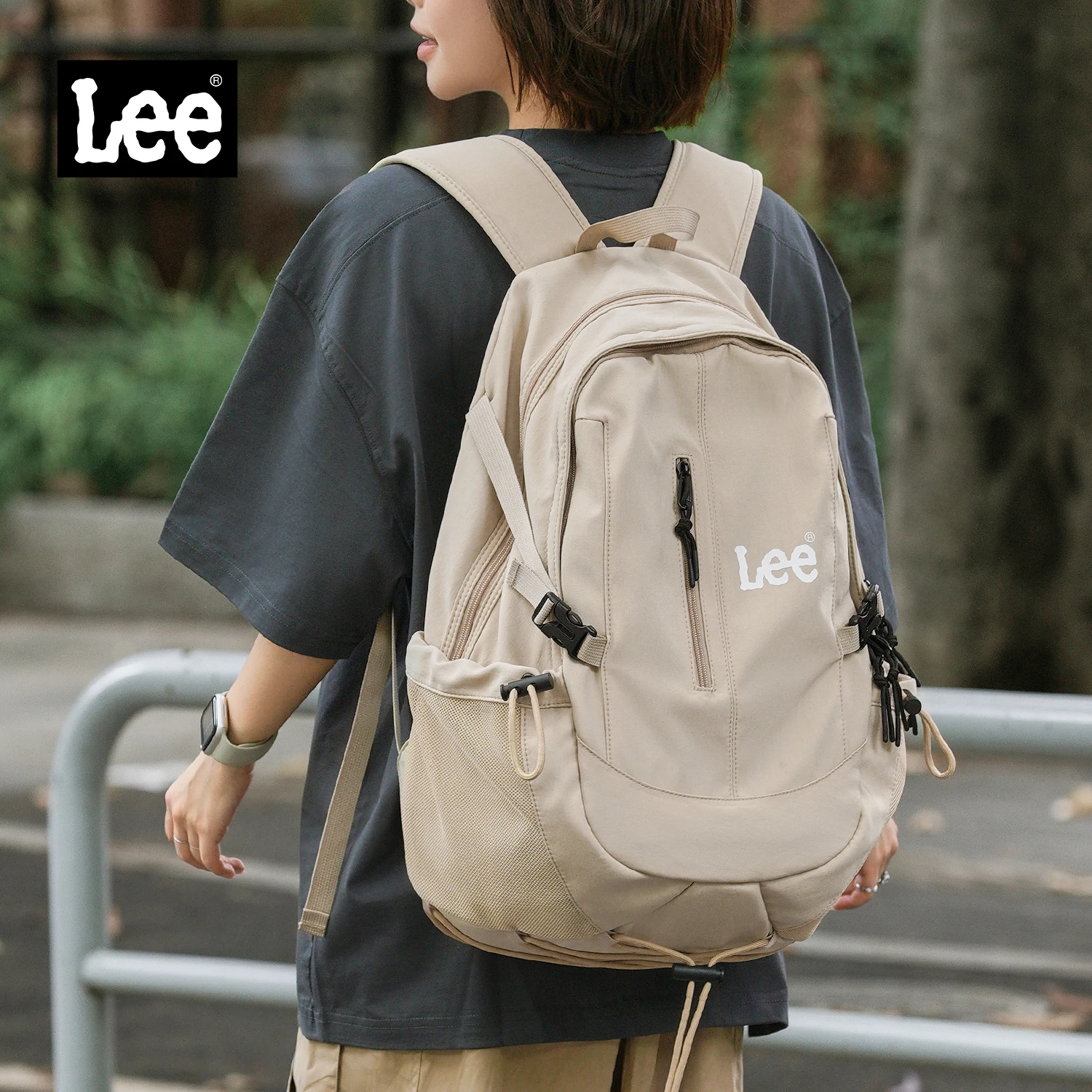 LEE Großer Unisex Outdoor-Reiserucksack Wasserdichter Wander- und Bergsteigerrucksack für Studenten mit 16-Zoll-Laptopfach
