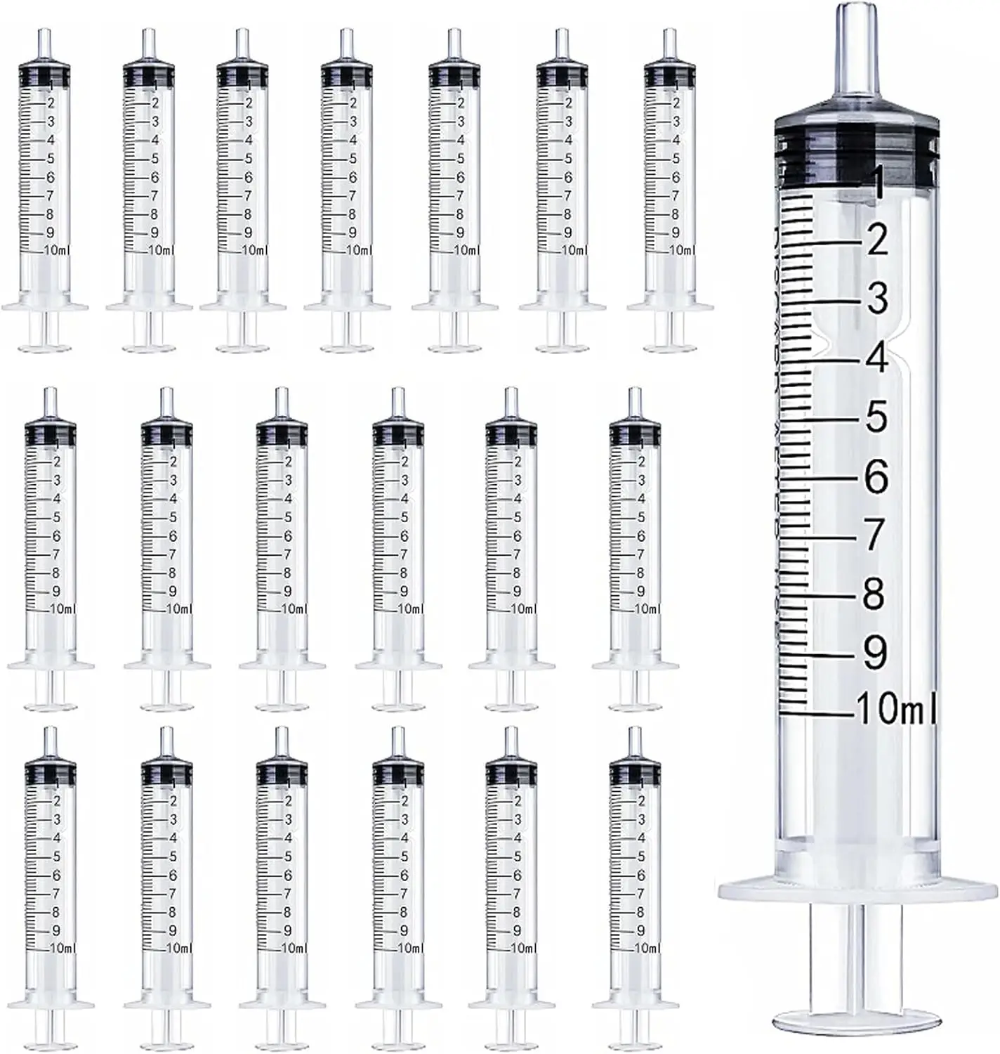 20 stücke 5/10/20 ml Keine Nadel Kunststoff Spritze Kleber Pet Fütterung Flüssigkeit Kosmetik Messen Nachfüllen werkzeuge Einzeln Verpackt Image