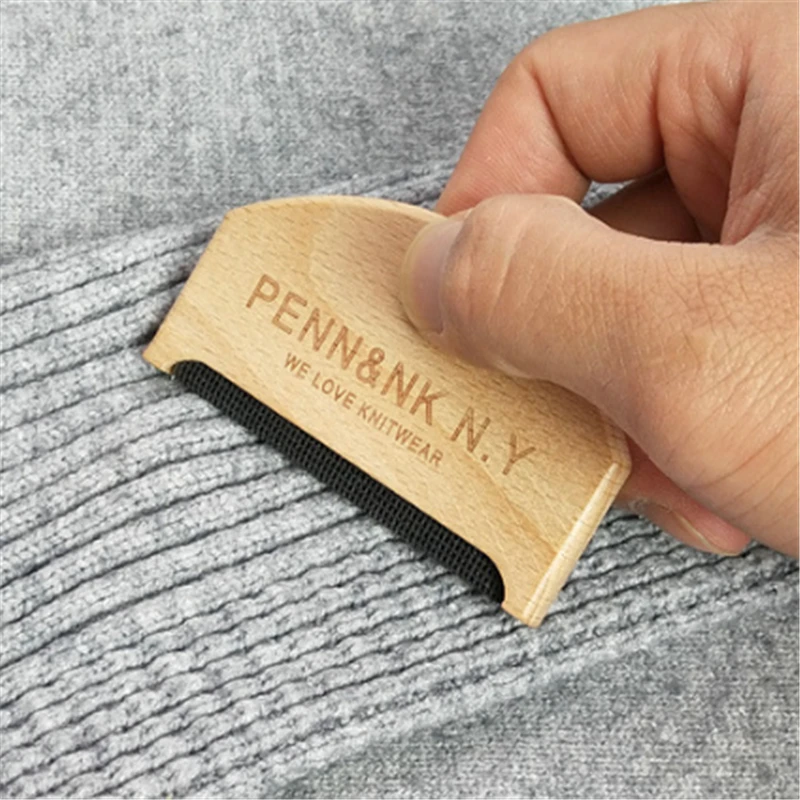 Holz Epilierer Pullover Kleidung Rasierer Stoff Kleidung Pullover Lint Remover Manuelle Tragbare Holz Lint Trimmer Kamm Rasierer Image
