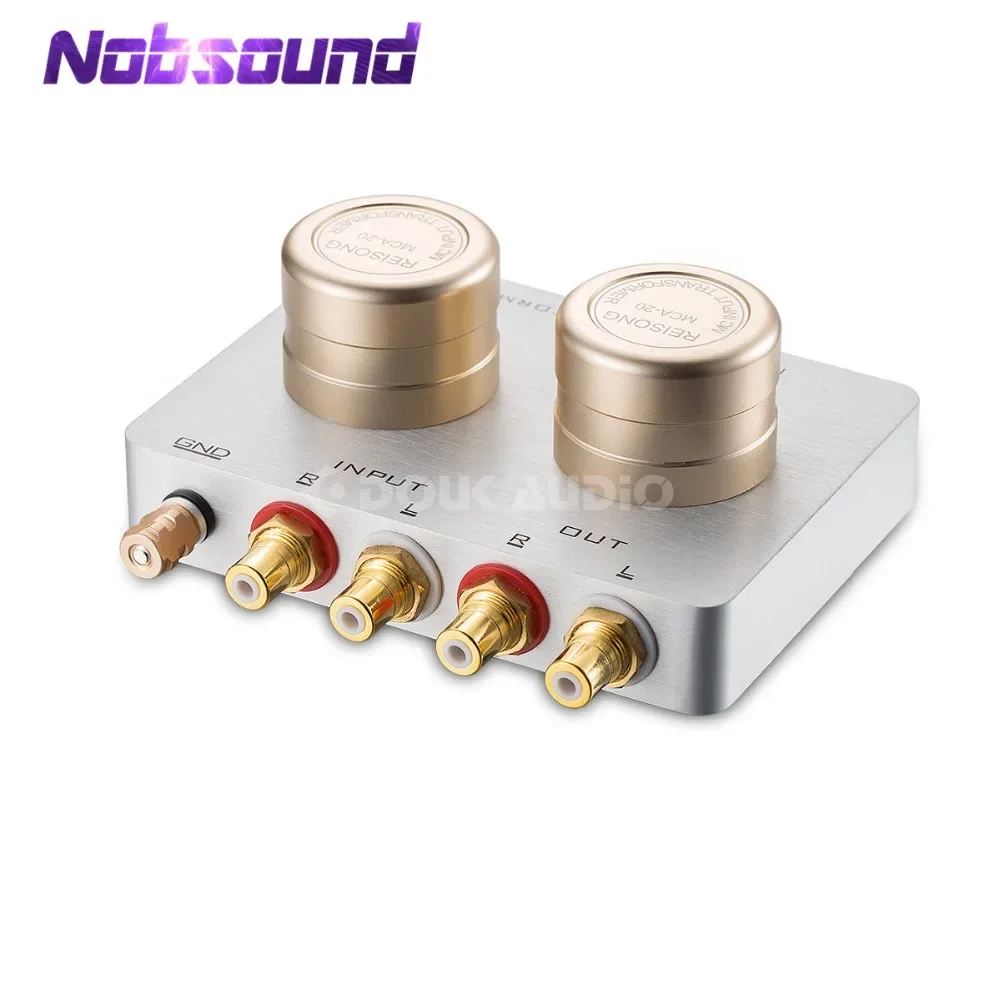 Nobsound Audio Step Up Transformator MC Moving Coil Phono Bühne Patrone Preamp Passive Für Telefon PC/CD-Player/ MC Phono Plattenspieler