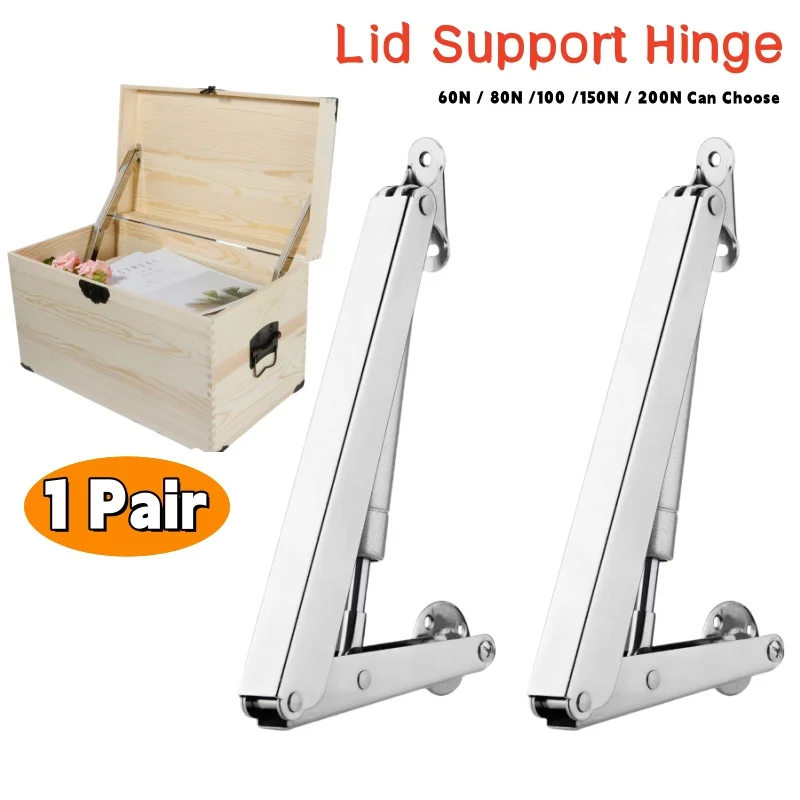 2er-Pack 6 kg-20 kg Deckelstützscharniere, Deckelhalterung mit Absenkautomatik, robuste Gasdruckfedern, Gasfeder, langsame Senkung der Sicherheit, Deckelheber