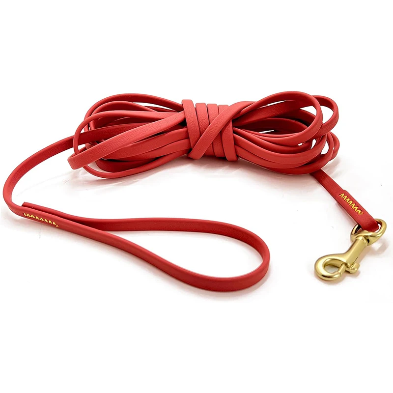 Hundeleine, 3 m, 6 m, 9 m lang, PVC-Haustierleinen, leicht zu reinigendes Seil, wasserdichte Trainingsleine für große, mittelgroße und kleine Hunde