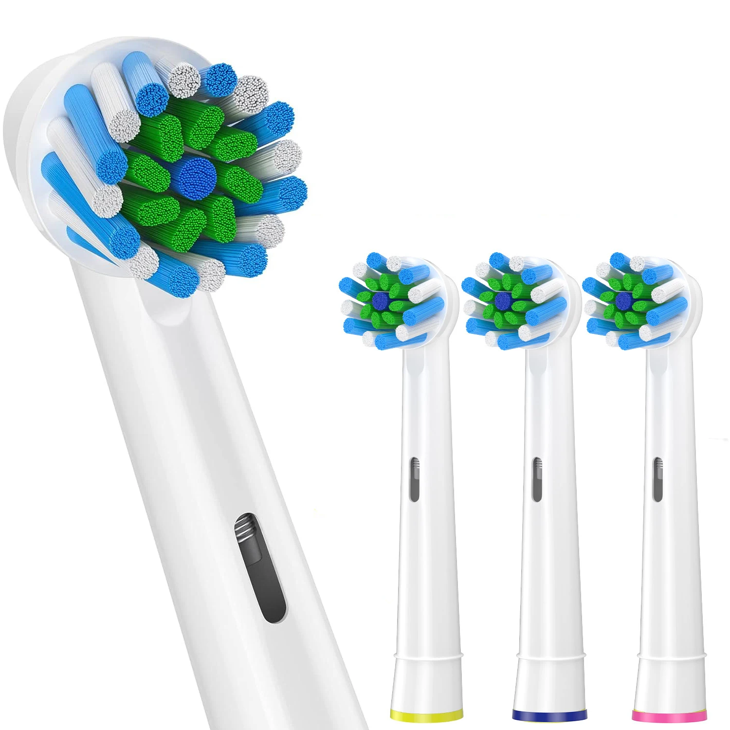 4 Stück Zahnbürstenkopf kompatibel mit Braun Oral B elektrische Zahnbürste, Ersatzbürstenköpfe für Oral B Vitality Pro 1000 2000 Image