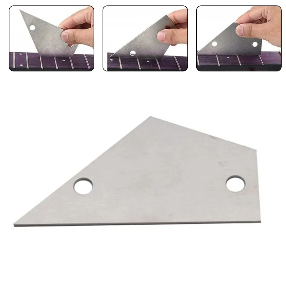 1pc Gitarre Fret Rocker Ebene Werkzeug Gitarre Mess Lineal Edelstahl Gitarrenbauer Werkzeuge Akustische Elektrische Gitarre Image