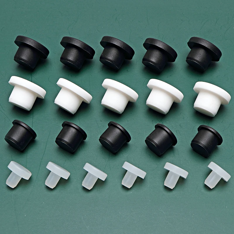Gummistopfen aus Silikon, versteckt die Ansichtstopfen, 4 mm, 5 mm, 6 mm, 8 mm, 9 mm, 10 mm, 12 mm, 14 mm, 16 mm, Verbindungslochring, Rohrkappe, unrichtige Unterlegscheibe, runder Stopper Image