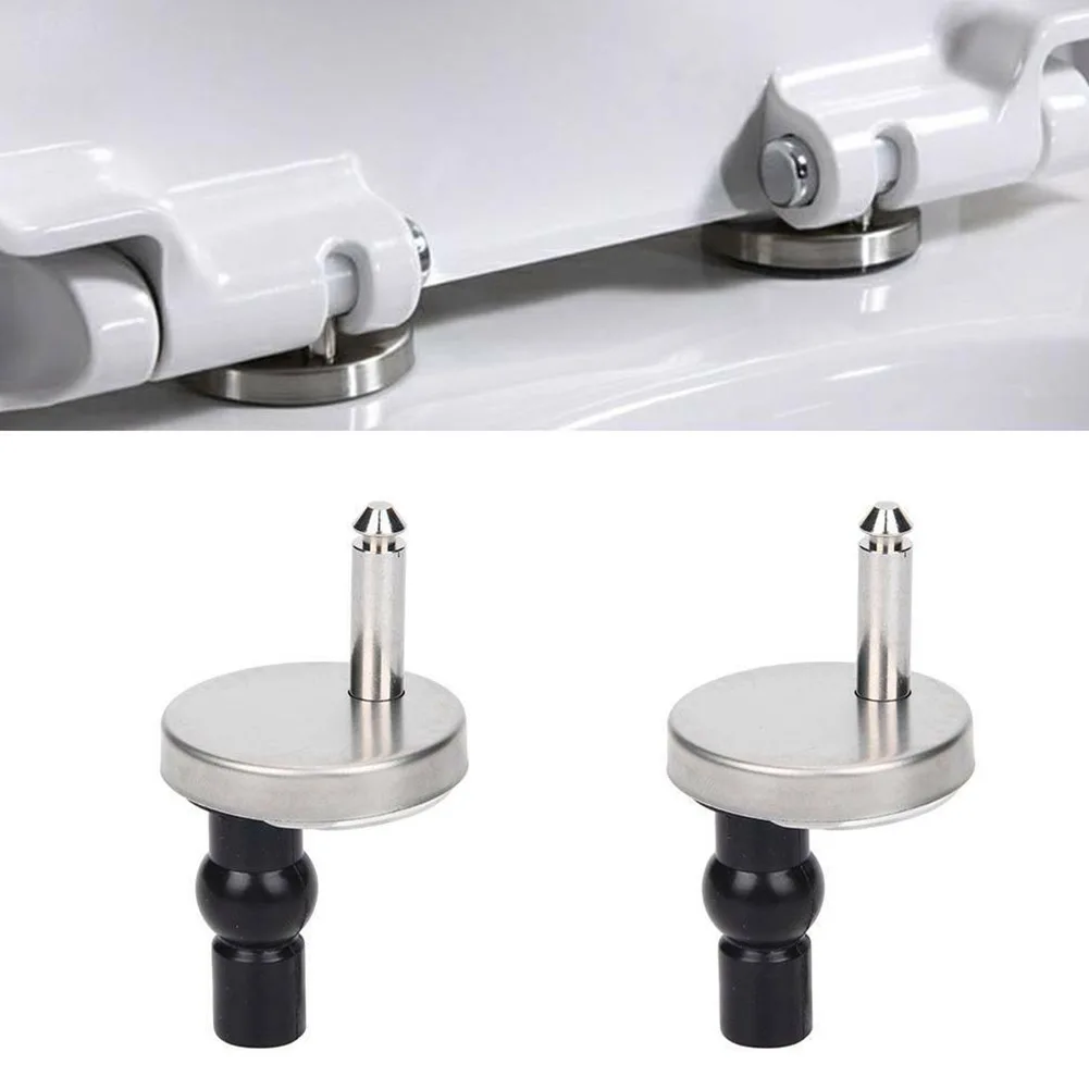2 stücke Wc-sitze Top Fix Scharnier Home Hardware Wc-sitz Scharniere Soft Release Quick Fit Ersatz Wc Abdeckung Zubehör Image