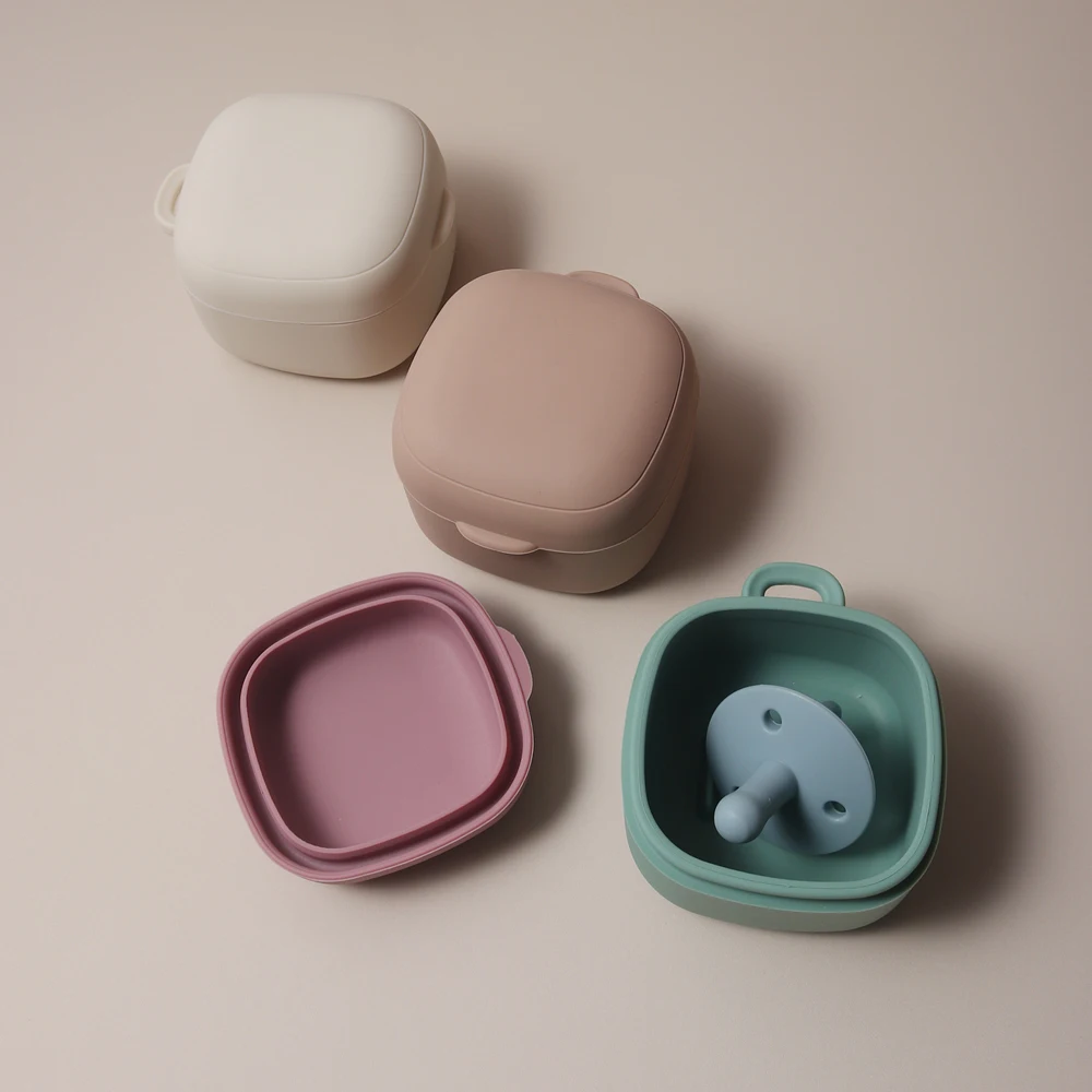 Neue ankunft Heißer Verkauf dicke Baby Schnuller Fall lebensmittel aufbewahrungsbox Silikon Nippel Abdeckung für infant Image