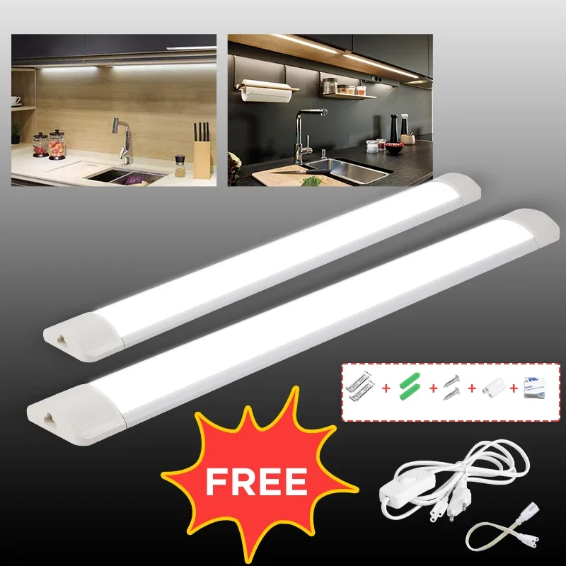 Led Bar Licht Profil 10W 20W Led Streifen T5 Rohr Küche Innen Beleuchtung 30cm 50cm Wand lampe Lichter für Küche Schrank AC85-265V Image