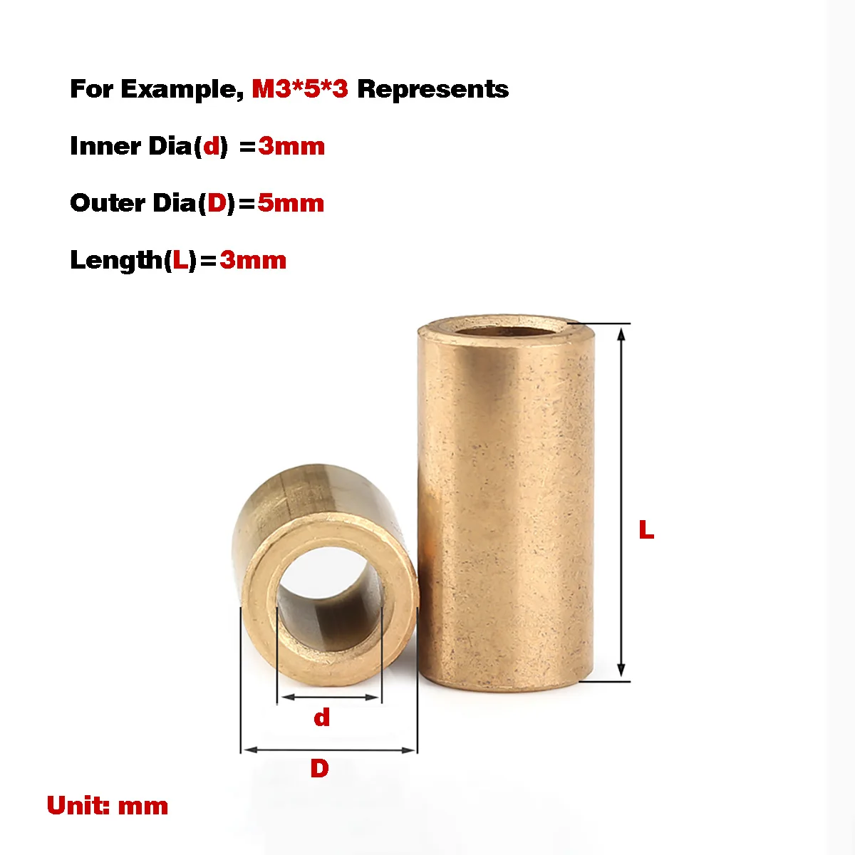 Pulvermetallurgie-Öllager-Kupferhülse, Welleshülse aus reinem Kupfer Image