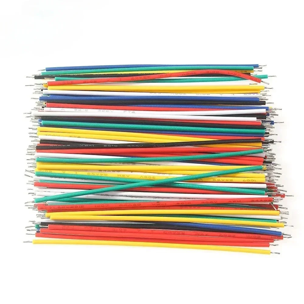 120 Stück 6-farbig verzinntes Steck brett Leiterplatte Löt kabel 24awg/26awg Überbrückung draht DIY-Kit hochwertige elektronische Drähte DIY-Kits Image