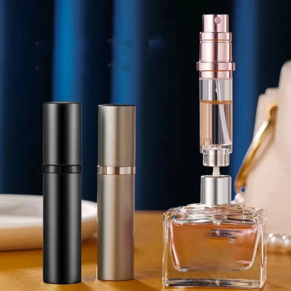 5 ml Mini Aluminium Spray Alkohol Leere Nachfüllbare Flasche Tragbare Parfüm Zerstäuber Flüssigkeit Container Für Kosmetik Reisen Image