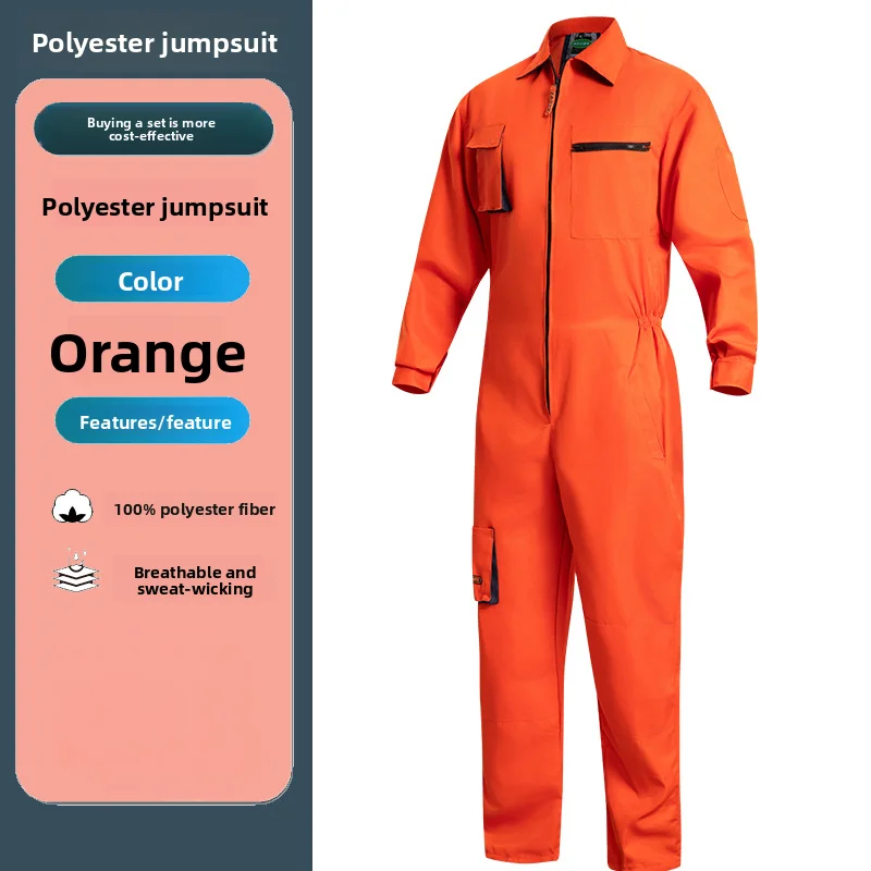 Arbeitskleidung für Herren, Overalls, Farbspritzanzüge, Arbeitskleidung für Lebensmittelfabrik, Autoreparaturanzüge, staubdichter Anzug für die maschinelle Reparatur Image