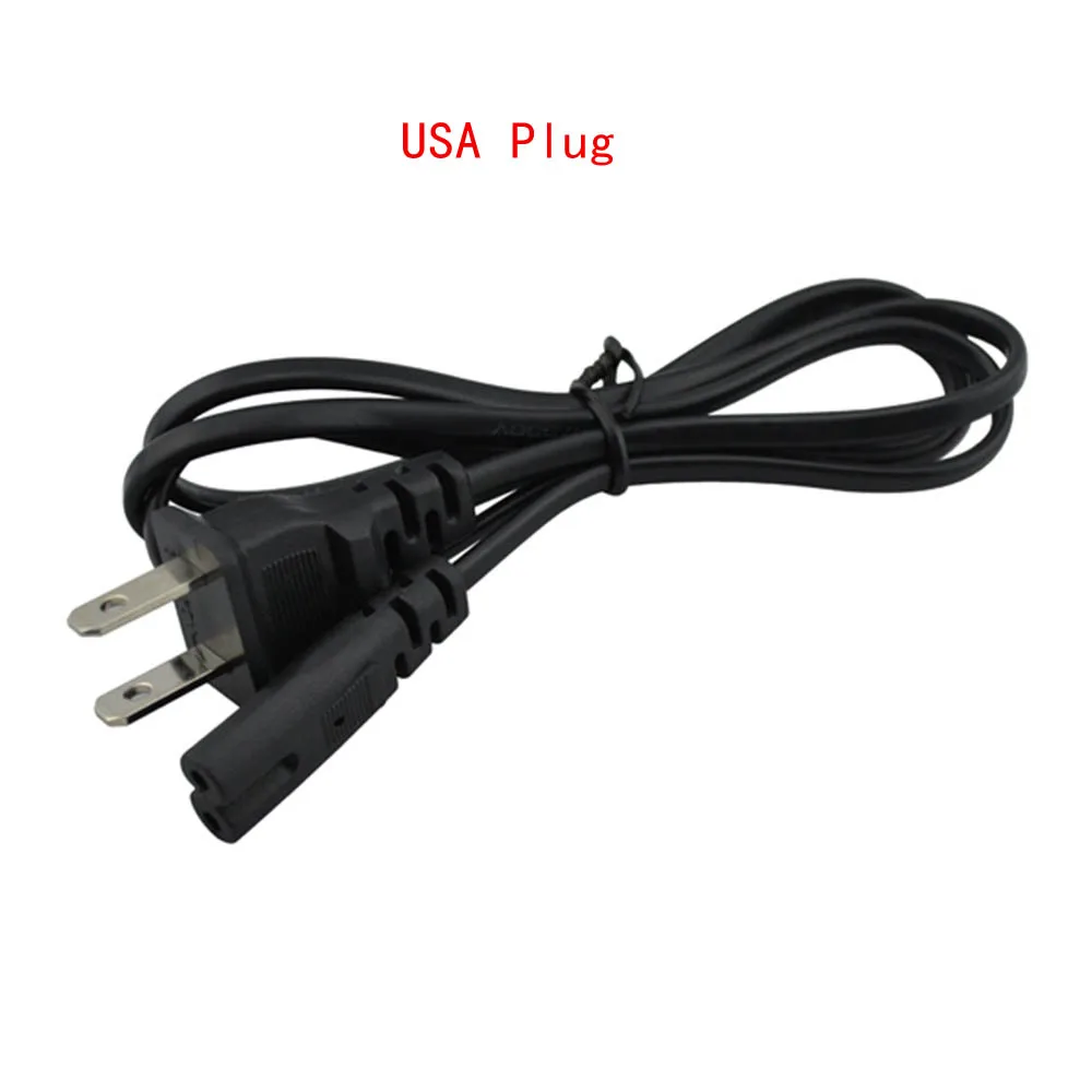 1,5 m Universal-Stromkabel für PS2, PS3, schlank, PS4, Xbox Fire, Ochsen-Netzkabel, 8, acht Endstufen, US-Messgerät