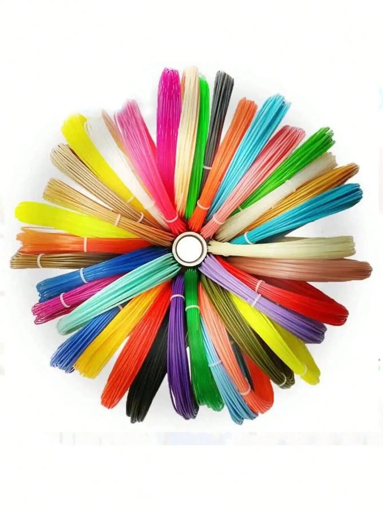 3D-Druck-Kunststoff, Stiftfilamentmaterialien, 3D-Druckstiftfilament, Durchmesser 1,75 mm, PLA-Linie, 20 nicht wiederholende Farben, 5 zufällige Farbe Image