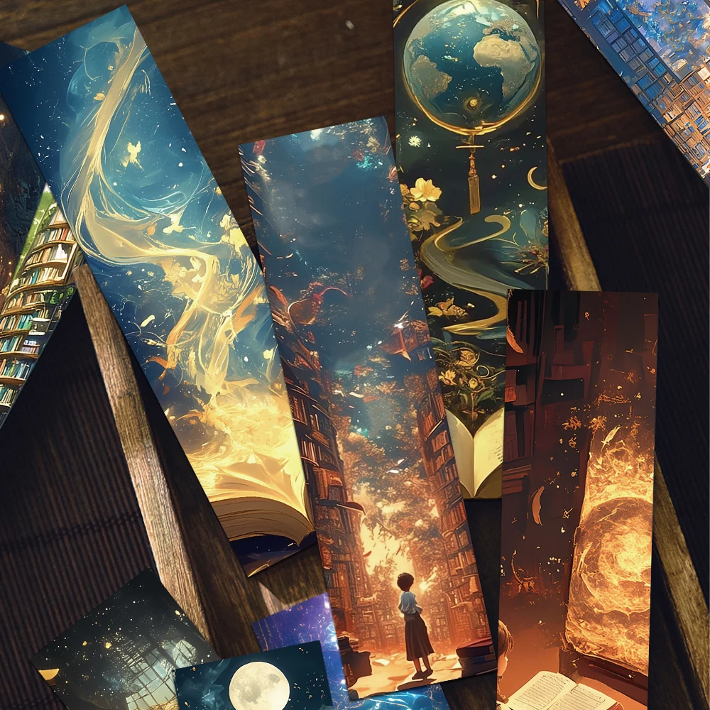 30PCS Fantasy Mystery Wizarding World Advanced Reading Lesezeichen Seiten Bücher Beschriftet Ästhetisches Lesezeichen Schreibwaren Image