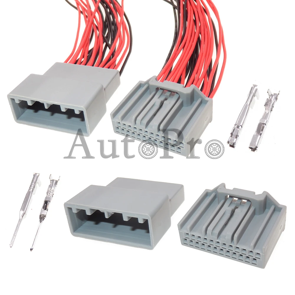 1 Satz 24-Loch-Autostarter-Stecker Buchse Buchse Auto elektrischer Stecker mx34024sf1 mx34024pf1 Auto kleiner Stromst ecker Image