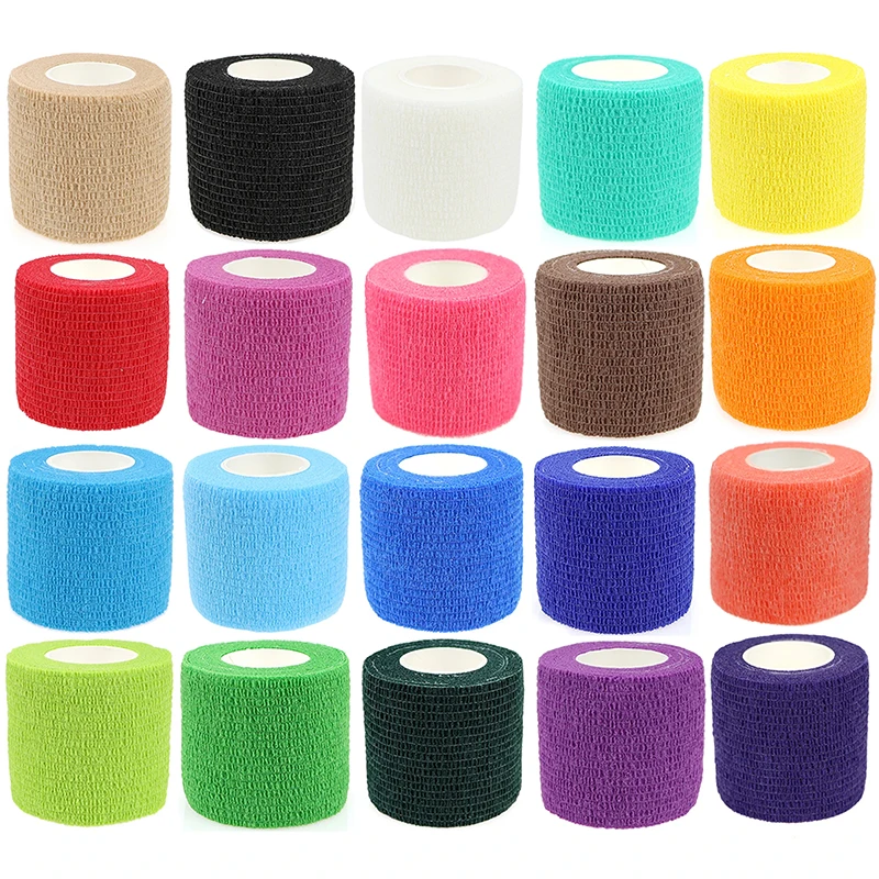 10 cm x 4,5 m Bunte Sport Selbstklebende Elastische Bandage Wrap Band Hansaplast Für Knie Unterstützung Pads Finger Knöchel palm Schulter Image
