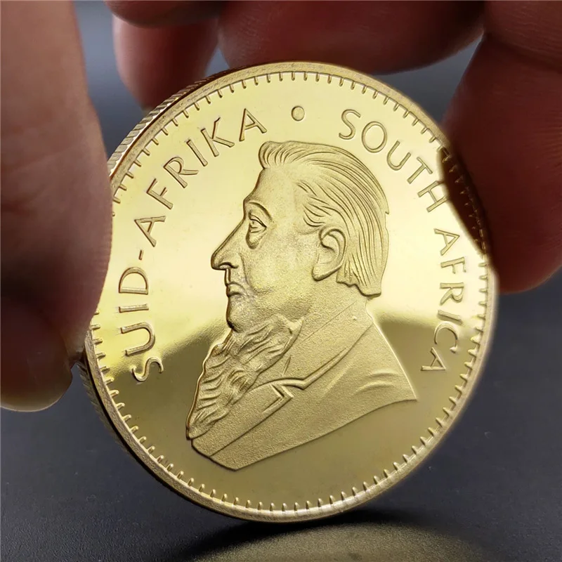 Südafrikanische Krügerrand-Münzen Souvenir Paul Kruger Token Wertvolle Sammlermünzen Image