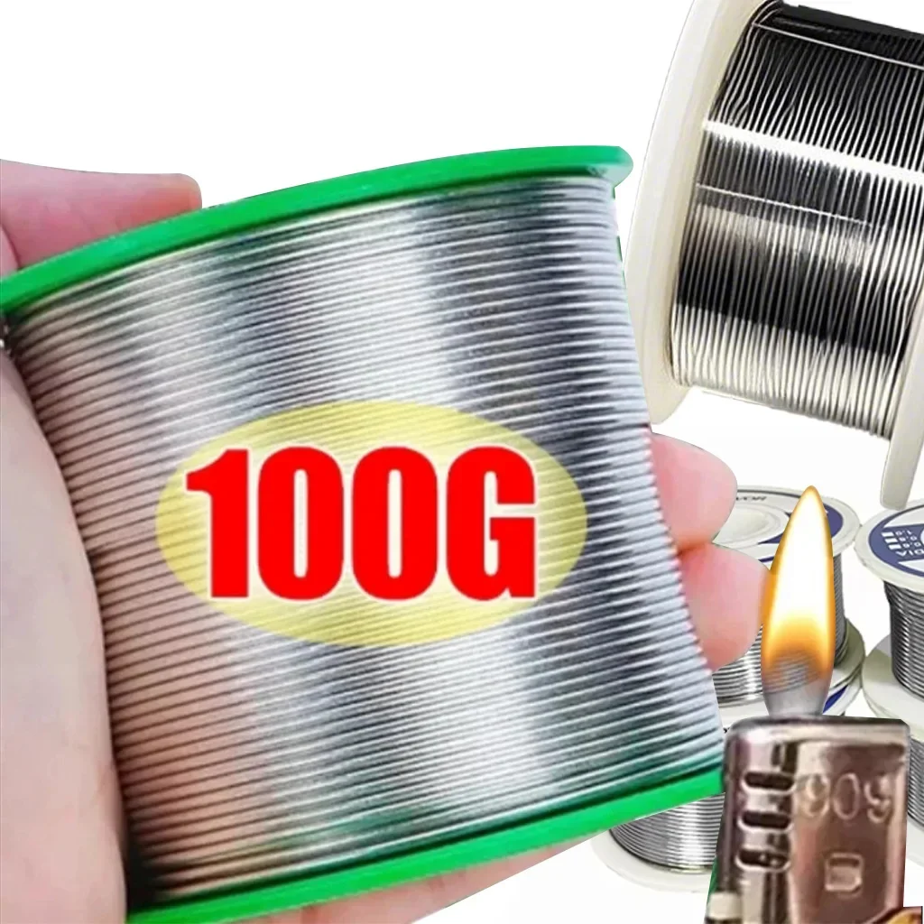 0,8mm 1,0mm 20g 50g 100g Löten Zinn Draht Zinn Schmelzen Kolophonium Kern Lot Löten draht Rolle No-clean FLUX 2,0% Image