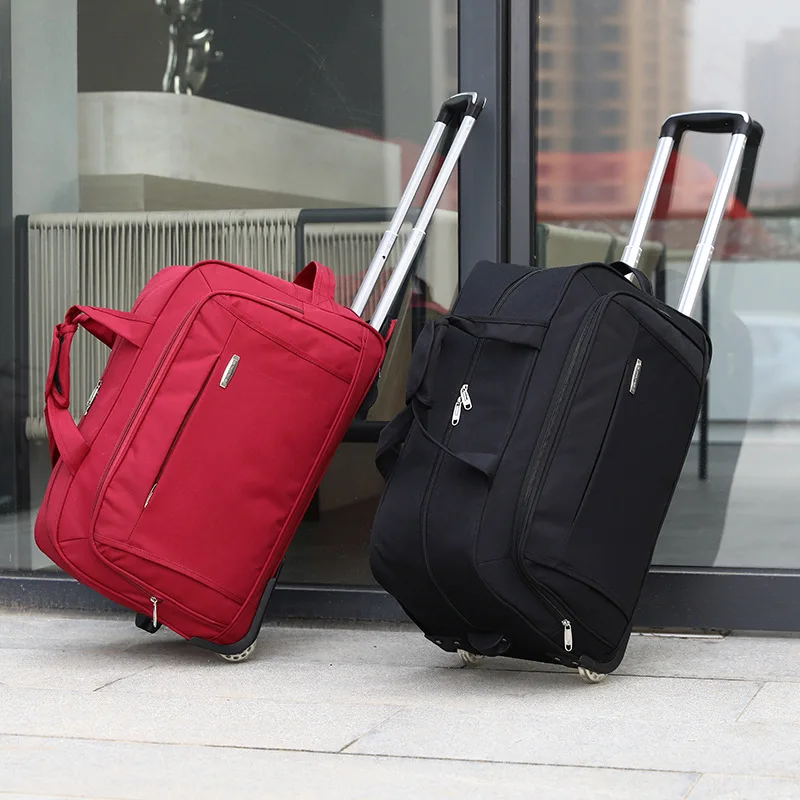 Reisegepäcktaschen Oxford Wasserdichter Rollgepäckkoffer Reisetasche mit großem Fassungsvermögen und Rädern Koffer Handgepäck