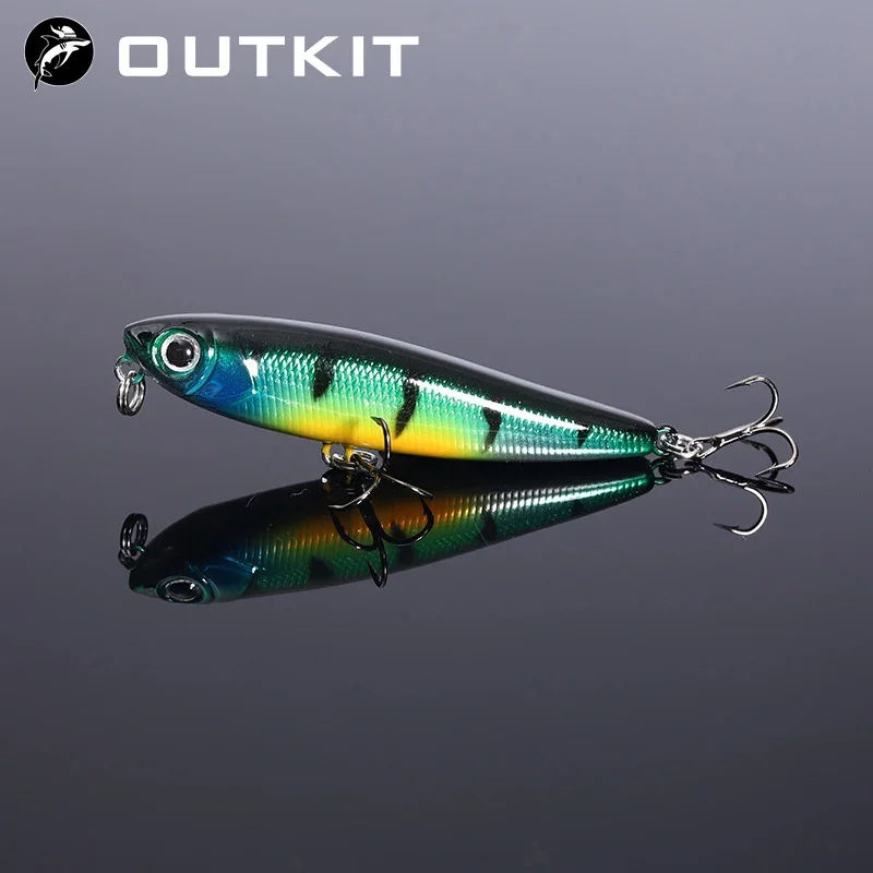 1PCS 5,5 cm 3,2g Schwimm Bleistift Angeln Locken Top Wasser Hunde Harte Köder Köder Wobbler Künstliche Harten köder Angelgerät Pesca Image